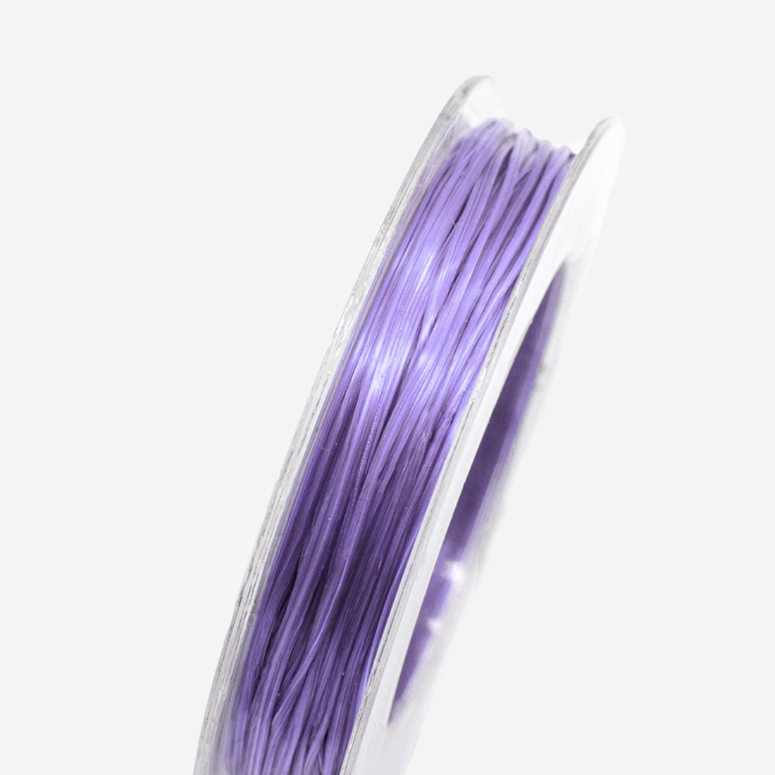 Многожильная эластичная резинка (спандекс), нежно-аметистовый, 0,7мм