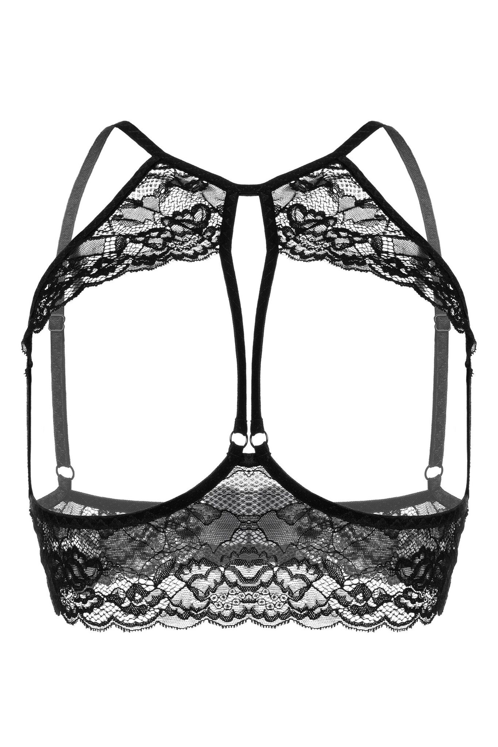 Эротический бралетт Erolanta Sandra с открытой грудью (Размер: 50-52) (Цвет: черный)