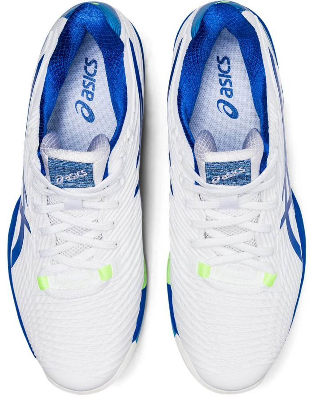 Мужские кроссовки теннисные Asics Solution Speed FF 2 Clay - white/tuna blue