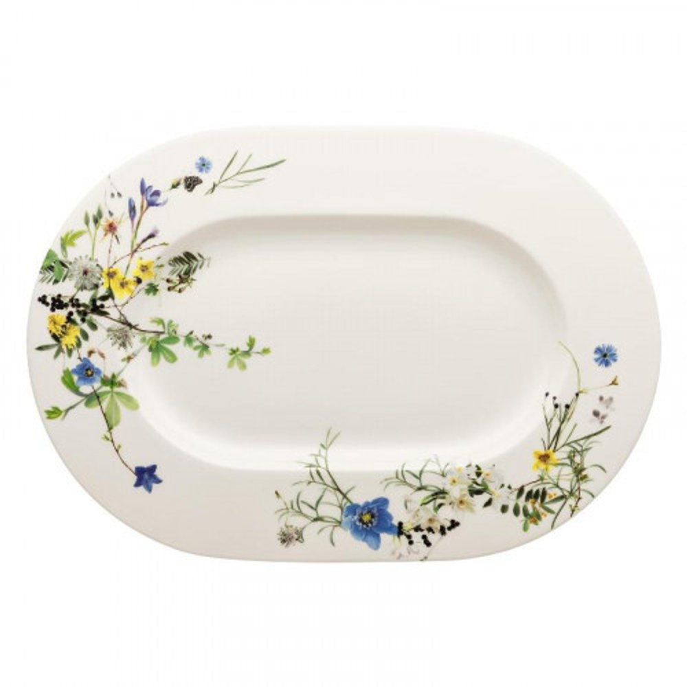 Блюдце Rosenthal Brillance Fleurs des Alpes 41x29 см