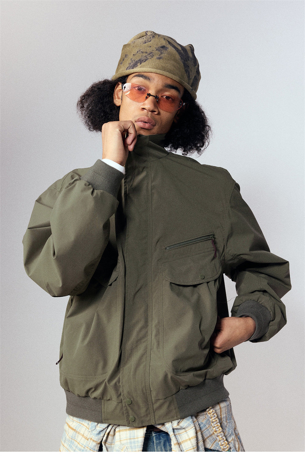 Куртка Nothomme Monterest Outdoor Water-Repellent Retro Mountain Style Color-Block Loose Fit Stand Collar Workwear Jacket