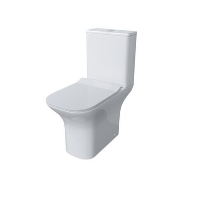 Унитаз напольный Grossman Classic GR-4464S Безободковый с тонкой крышкой, 2 места