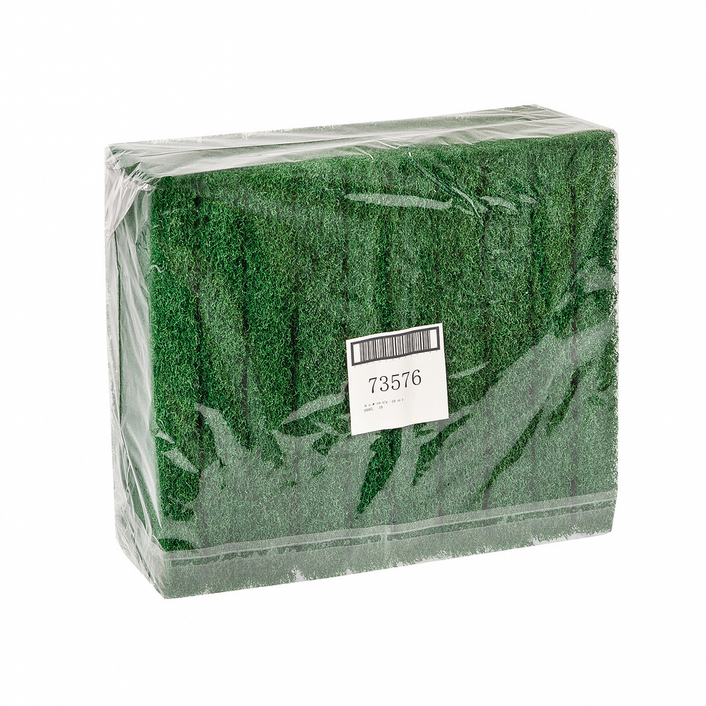 Губка-пад зеленая, средней жесткости, нейлон, 25*12*2см HQ Profiline