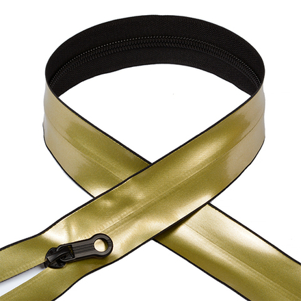 Молния спираль №7-N водонепроницаемая цв.золото 80см уп.50шт