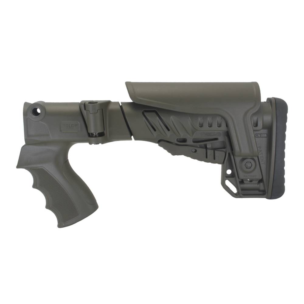 Приклад телескопический складной со щекой на МР-153, МР-133, DLG Tactical. Черный