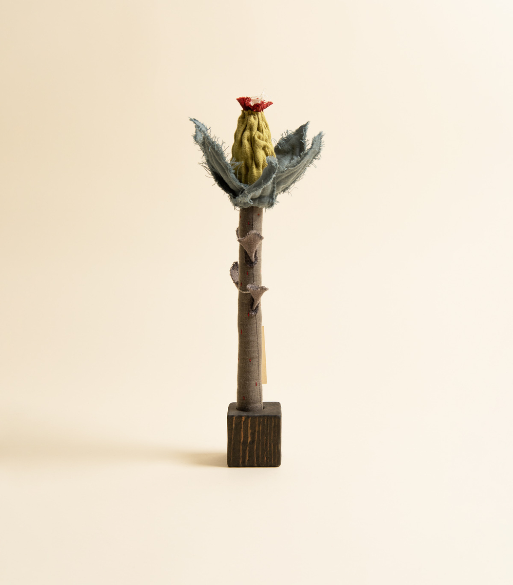 Текстильная игрушка – Цветок с подставкой, большой | Polyanka Mar