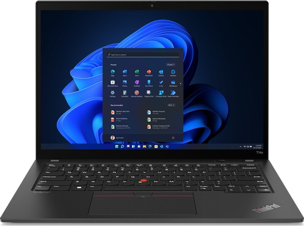 Ноутбук Lenovo ThinkPad T14s Gen 3, 14&quot; (1920x1200) IPS/Intel Core i7-1260P/16ГБ DDR5/512ГБ SSD/Iris Xe Graphics/Без ОС, черный [21BR00DWRT]