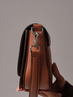 Сумка кожаная Azaro 30741 коричневый камень