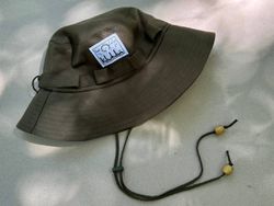 Панама Boonie Hat Ручной работы с петлями Темно-зеленая