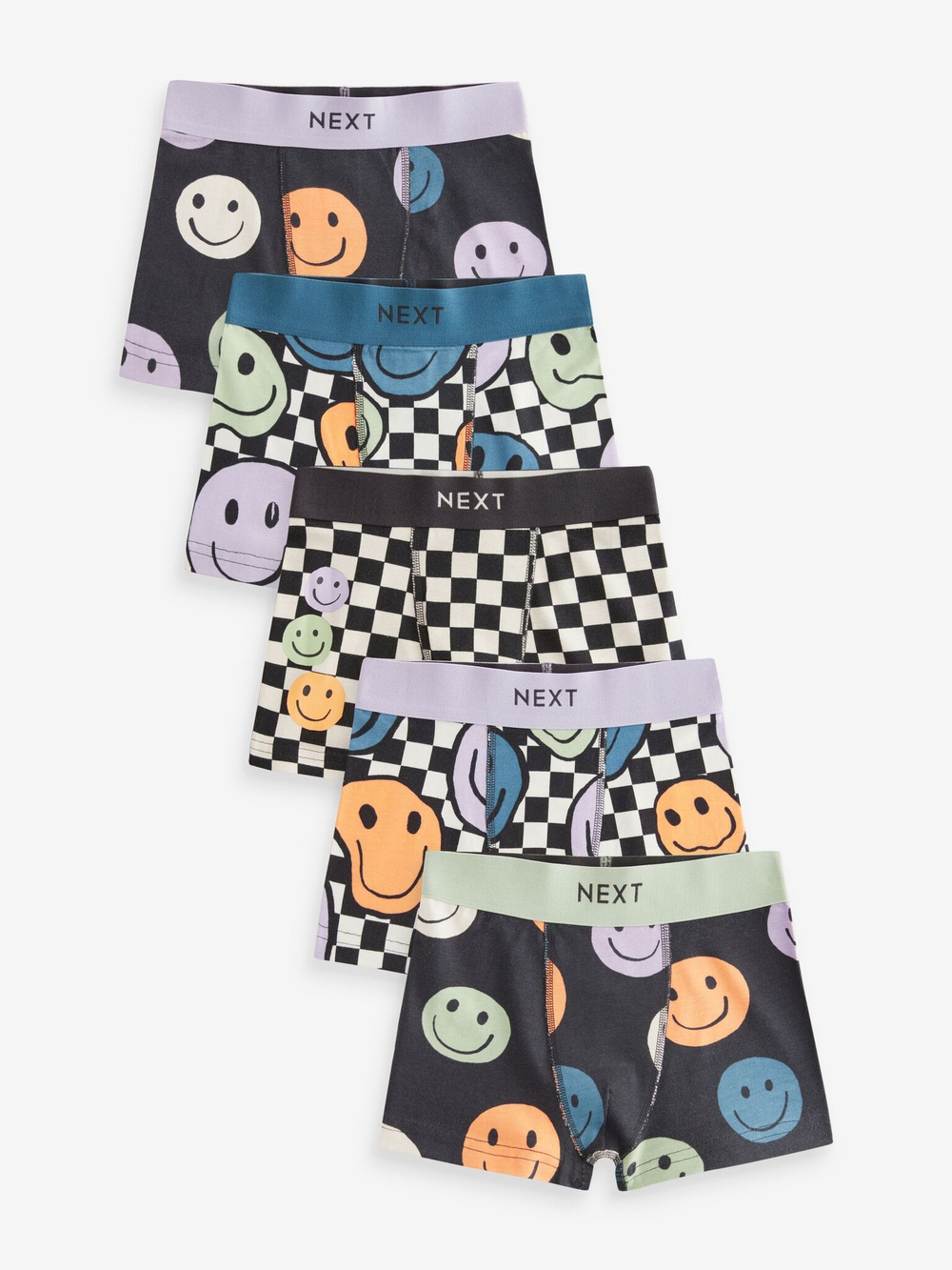 Трусы для мальчика Next E27-103, 5 шт., Темно-серый, Сиреневый