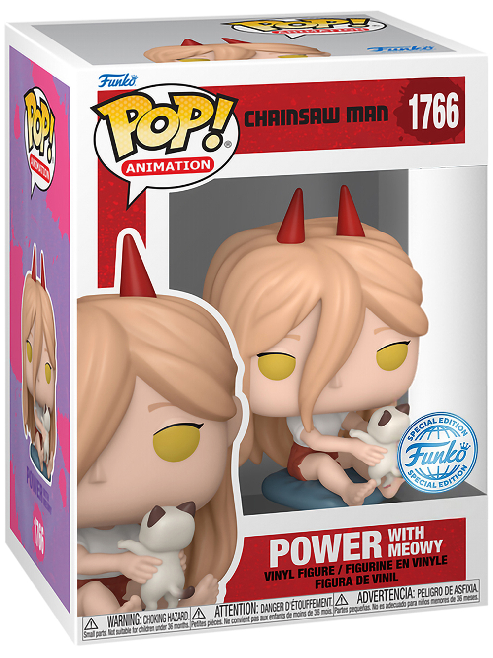 Фигурка Funko POP! Animation Chainsaw Man Power Meowy w/(FL) Сhase (Exc) (1766) 84413
