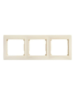 77 4353 Рамка 3 поста слоновая кость