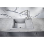 Мойка для кухни MILACIO Navarra 60 Cuarzo MC.77073, серый металлик