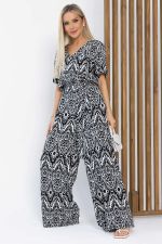 Комбинезон Сайрес (черно-белый) К13615-7М LT Collection