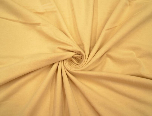 Кулирная гладь бежевая 100% хлопок (отрез 15х15 см)