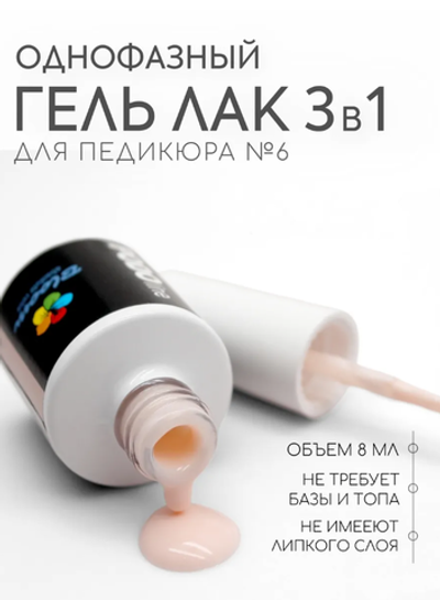 Bloom Гель-лак однофазный PODO Line №06, 8 мл