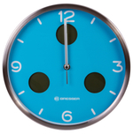 Часы настенные Bresser MyTime io NX Thermo/Hygro, 30 см, голубые