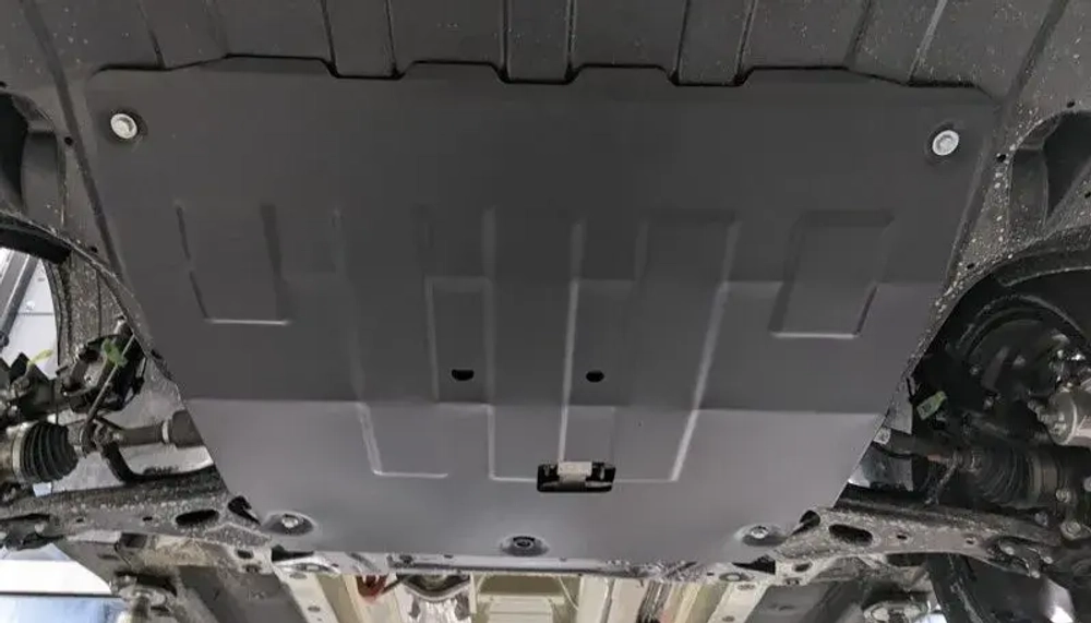 Защита картера двигателя, КПП (1,8 мм, сталь) для Hyundai ix35 2023- (V = 2.0 AT FWD) Sheriff.10.5356