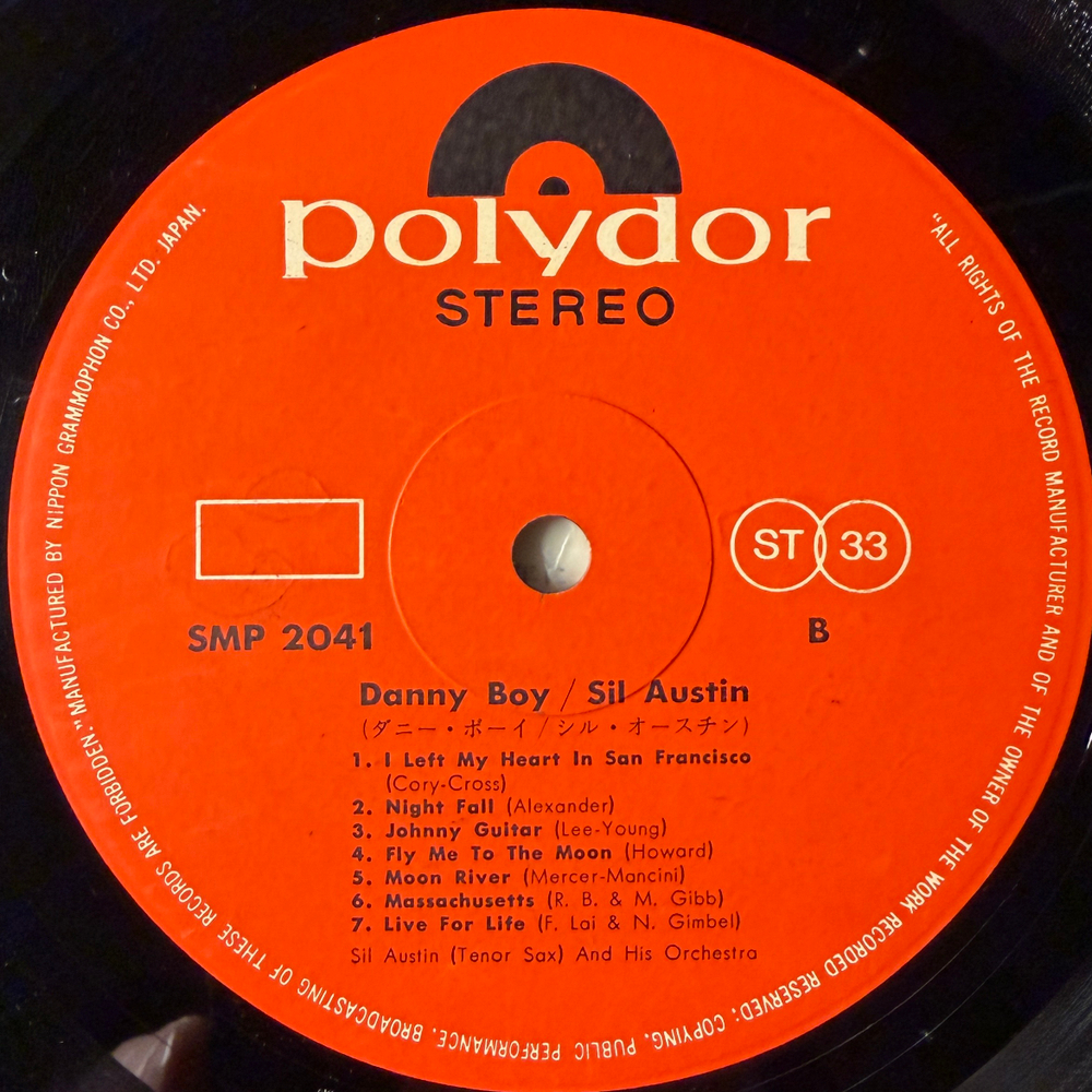 Sil Austin ‎– Danny Boy (Япония 1969г.)