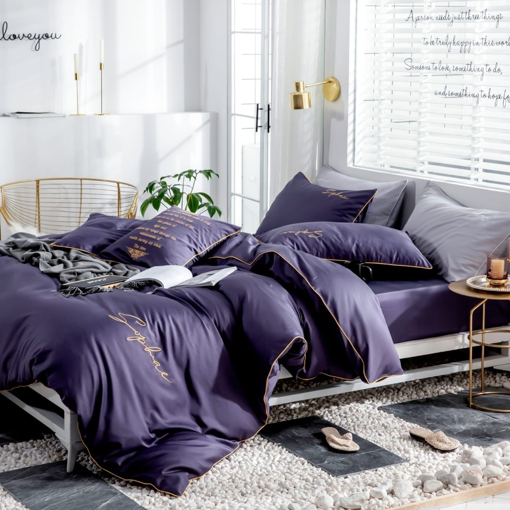 2-спальное постельное бельё из сатина Лаванда