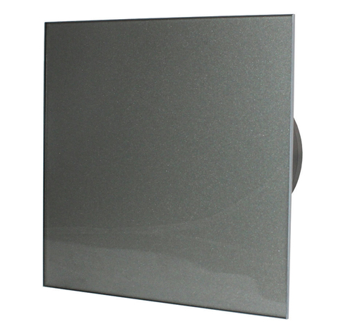 Вентилятор накладной энергосберегающий бесшумный MMotors JSC MMP-UE 100 Стекло/Темно Серый