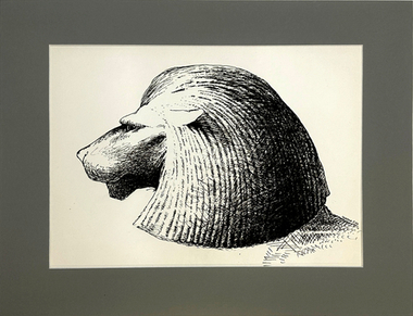 Пешков Р.В. Лев. Бумага, тушь, перо. Россия, 1999 г.