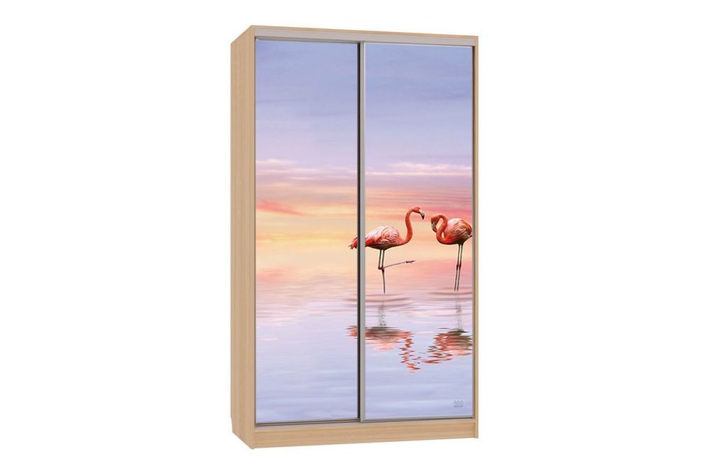 Шкаф-купе "Рио-7 600 Фламинго" (дуб сонома), ЛДСП 16 мм, Мебельсон