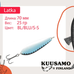 Блесна колебалка Kuusamo Latka 70/14 BLU/R-S