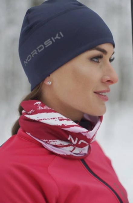 Шапка NORDSKI Warm темно-синяя женская