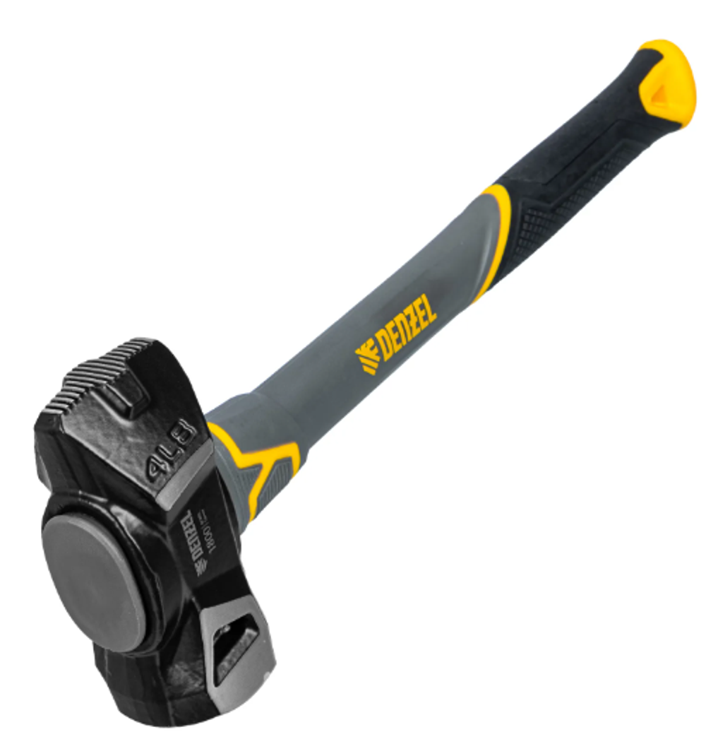Кувалда с клиновидным бойком 1800гр, фиберглассовая рукоятка с TPR // Denzel