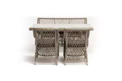 "Катания" обеденная группа плетеная на 4 персоны, цвет бежевый