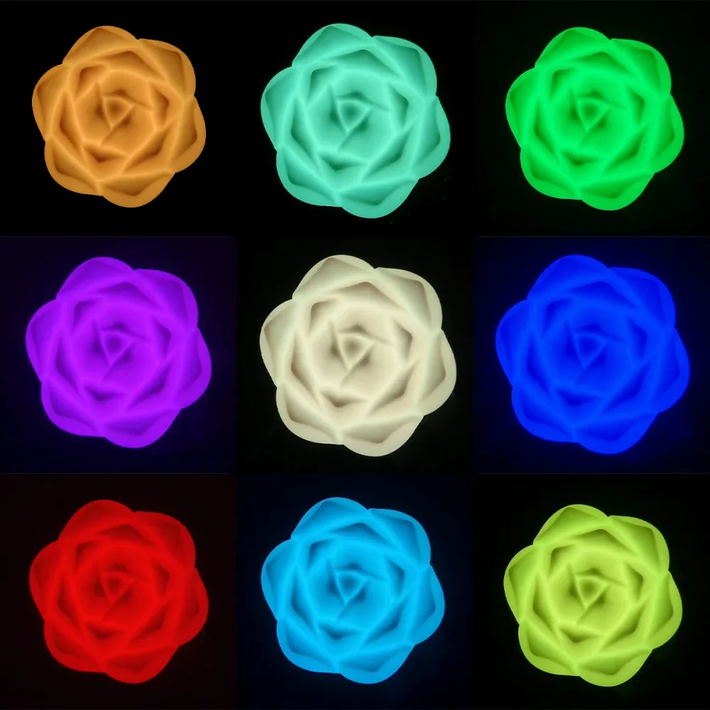 Kinetic Flower D23×H21 см — кинетический цветок RGBW с одной лебёдкой