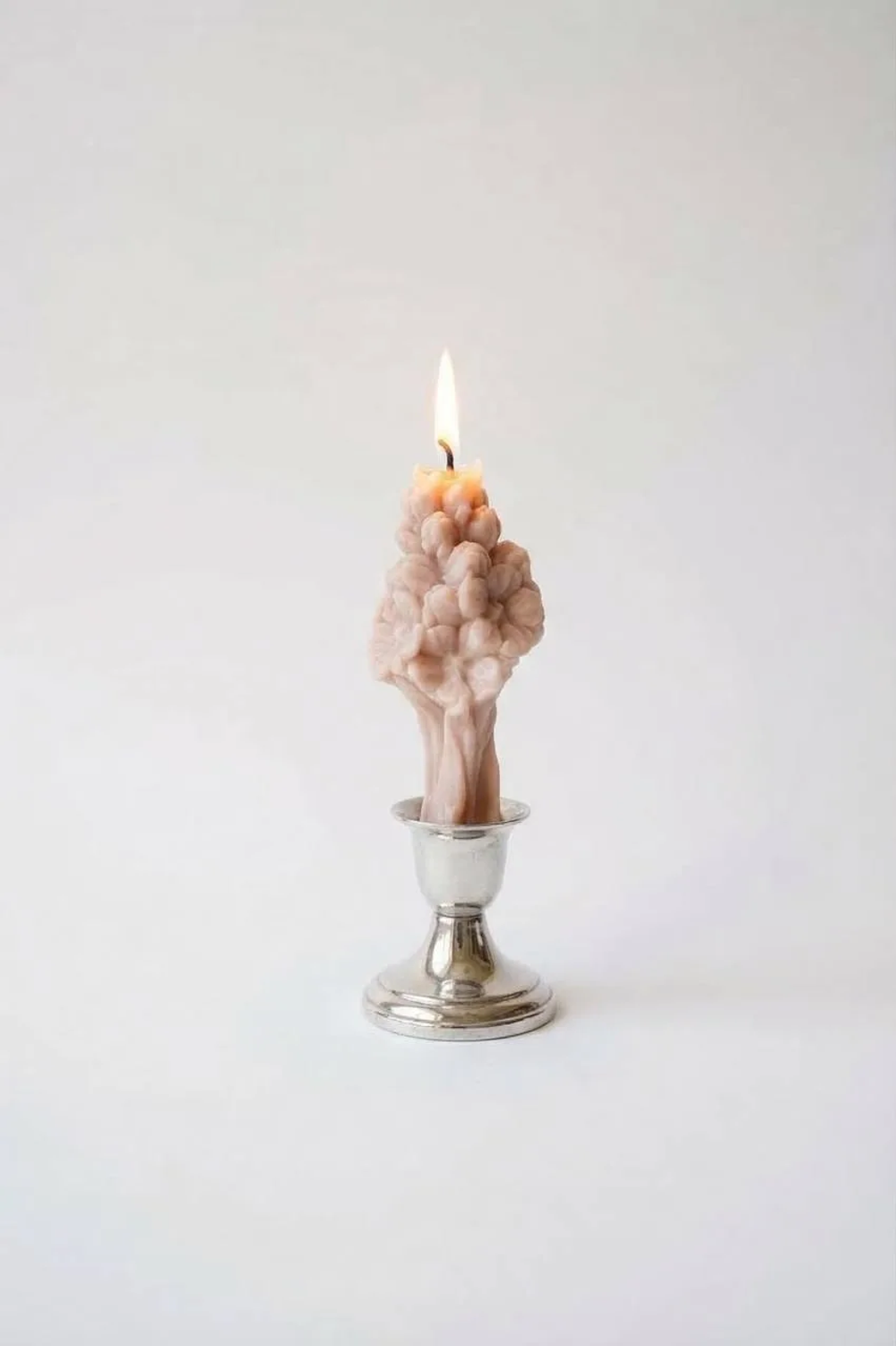 Свеча "Цветок Маленький" цвета охра