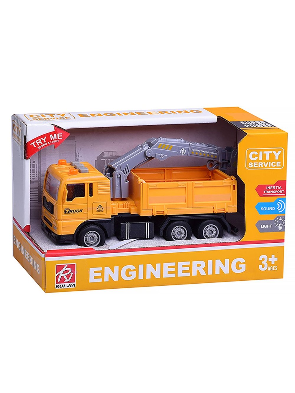 Машинка для игры Грузовик самосвал со светом и звуком (RJ6824-6)