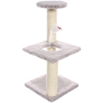 Когтеточка напольная «МУРРРЛЫКА», цвет серый, 40*20*20см