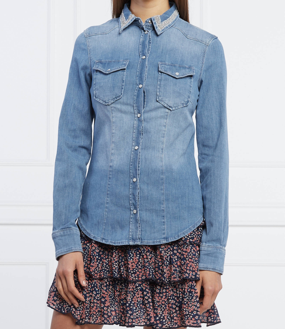 рубашка Liu Jo - голубой(UA2048 D4051)