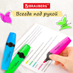 набор текстовыделителей BRAUBERG 6 шт. ассорти "DELTA" линия 1-5 мм (4 штуки в упаковке)