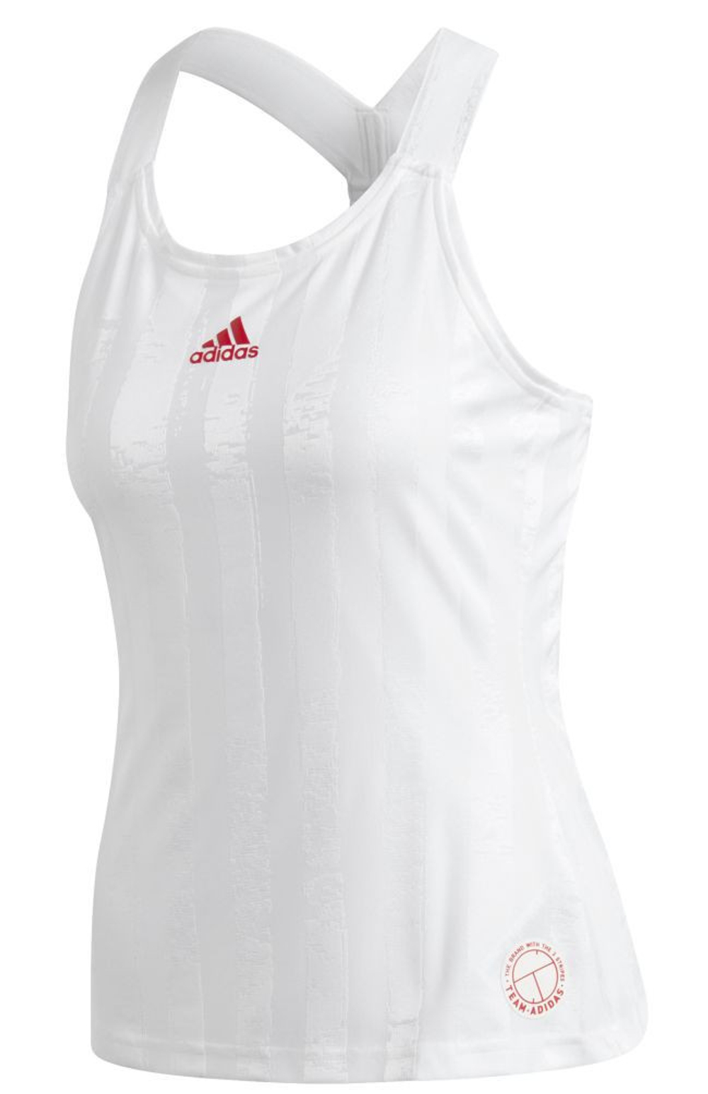 Женский топ теннисный Adidas Y-Tank ENG W - белый