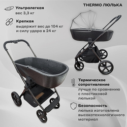 Детская коляска Rant Teo Black Chrome 2 в 1 Black