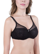 Легкий бюстгальтер в кружевном стане Patrice (Размер: 85B) (Цвет: черный)