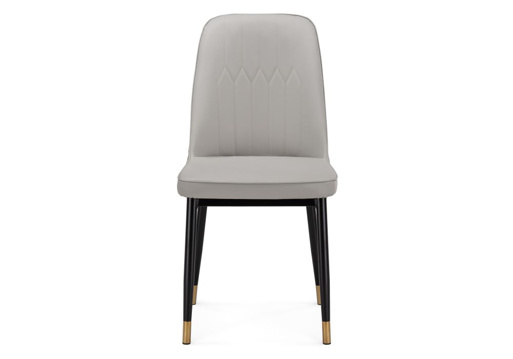 Стул на металлокаркасе Flor light gray / black