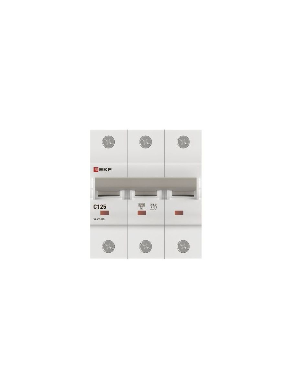 Выключатель автоматический модульный 3п C 125А 15кА ВА 47-125 PROxima EKF mcb47125-3-125C