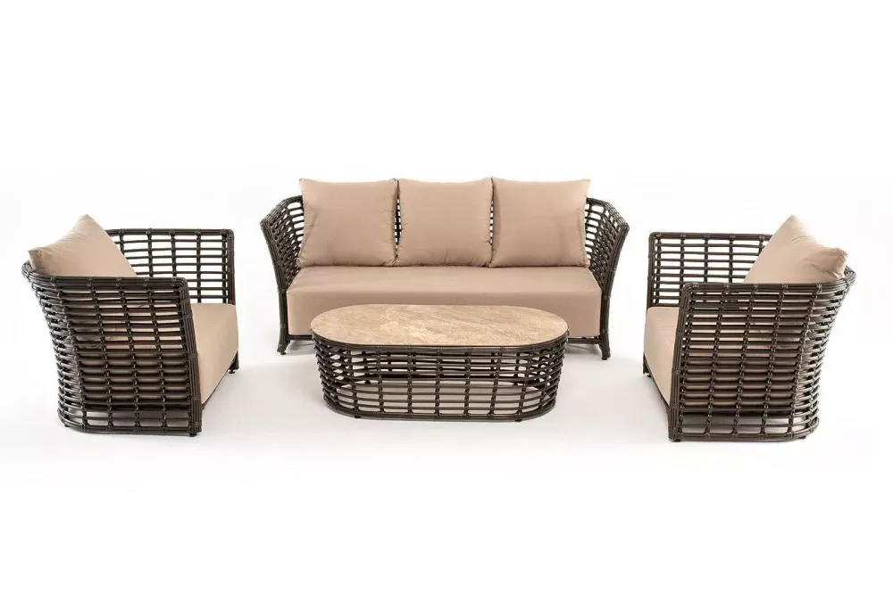 "Валенсия" лаунж-зона из искусственного ротанга, цвет бронзовый