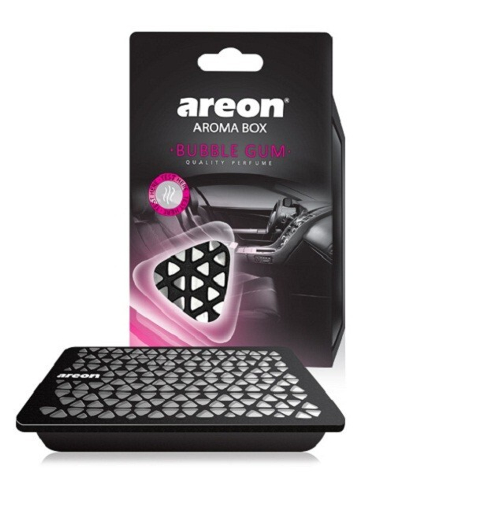 (AREON) Ароматизатор гелевый под сиденье "AROMA BOX", аромат Bubble Gum