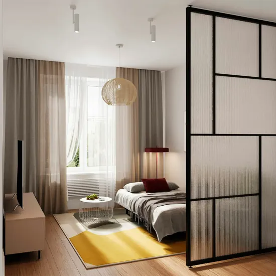 ЮТА Диван прямой зеленый, с черными ножками