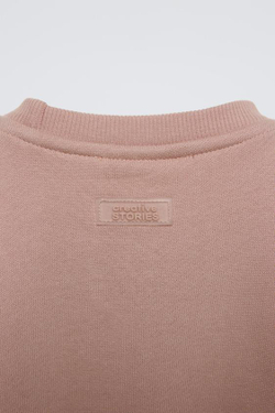 ZARA ТОЛСТОВКА С РЕЛЬЕФНЫМИ ШВАМИ, СЕРОВАТО-КОРИЧНЕВЫЙ