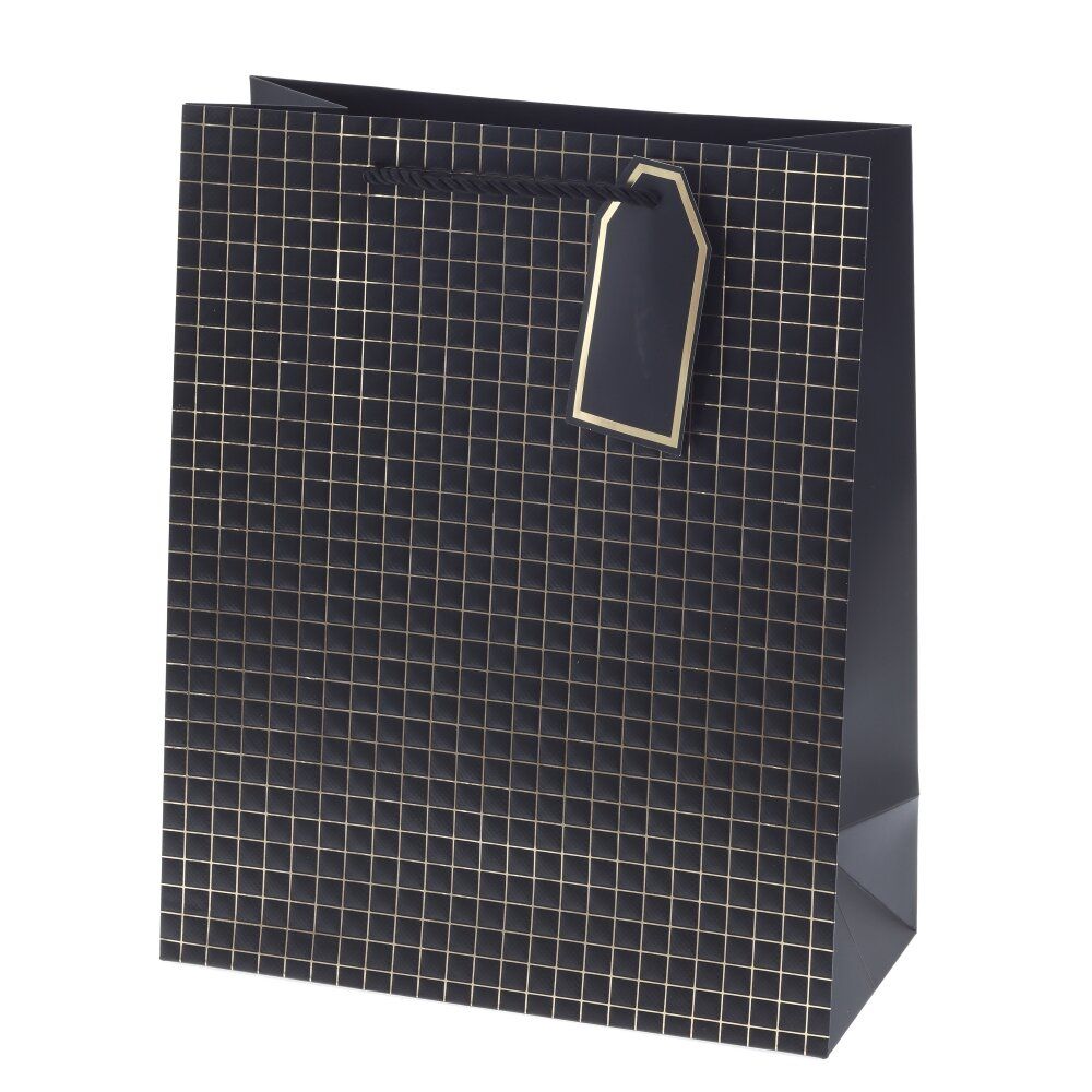 GAEM Пакет подарочный M (бумага 210г/м2, блок 12шт), L26 W12 H32 см, 14в.