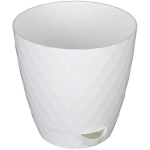 Горшок для цветов пластиковый 1л d-13,5см «Румба» белый