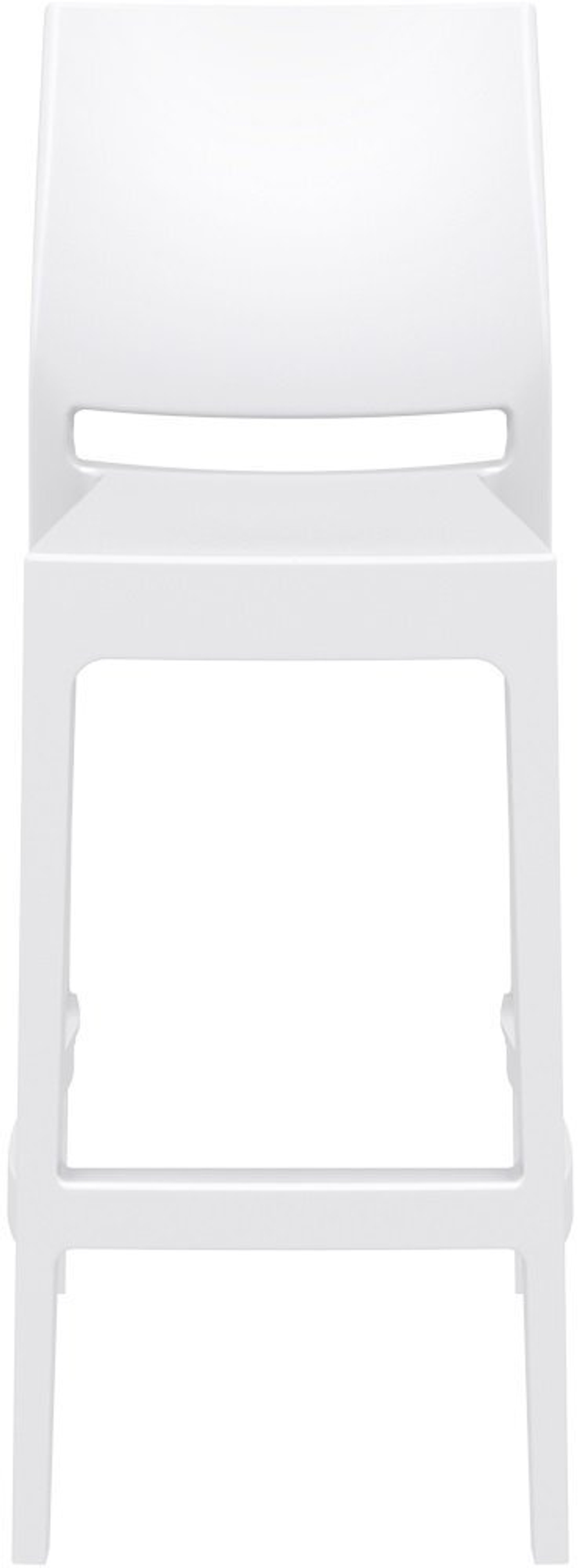 Стул пластиковый барный, Siesta Contract Maya Bar 75, белый