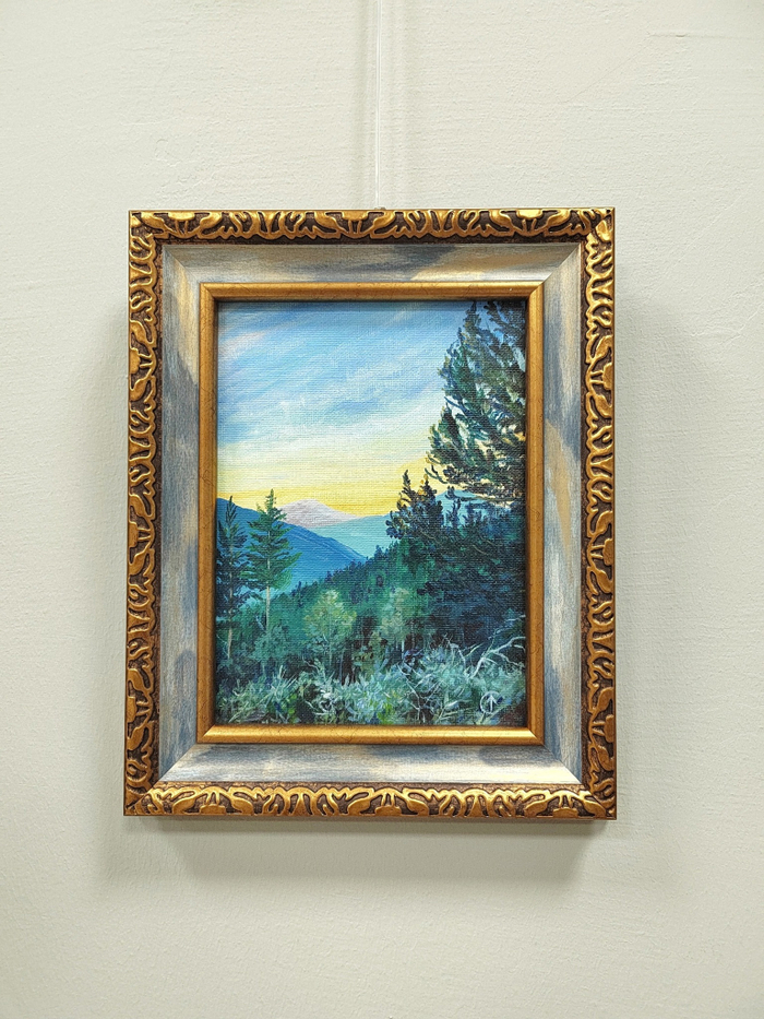 Картина "Алтай. Вечер" 18х24